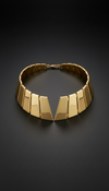 Architectural Gold-Plated Collar Necklace