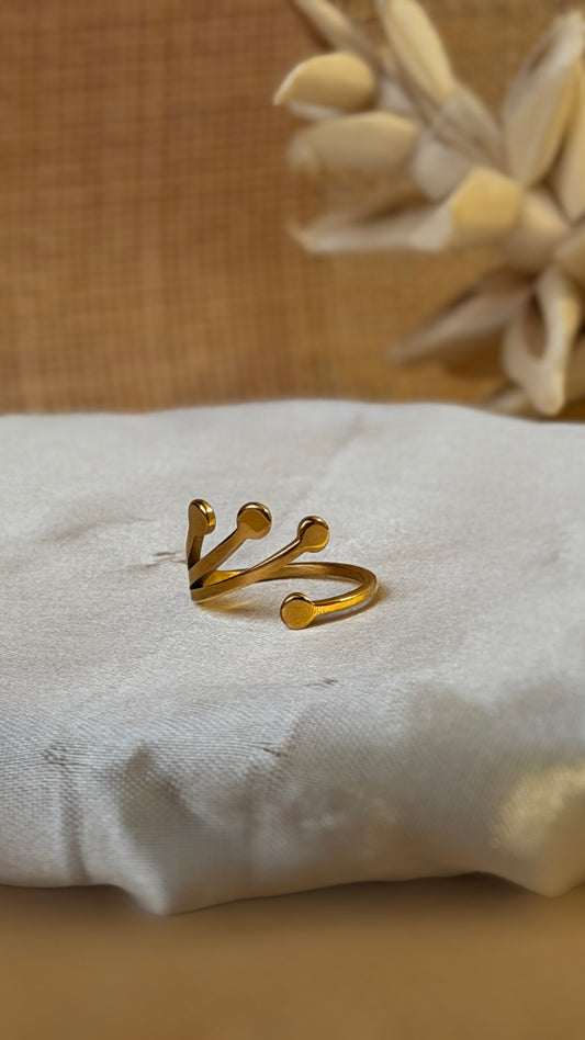 Gold Crown Ring